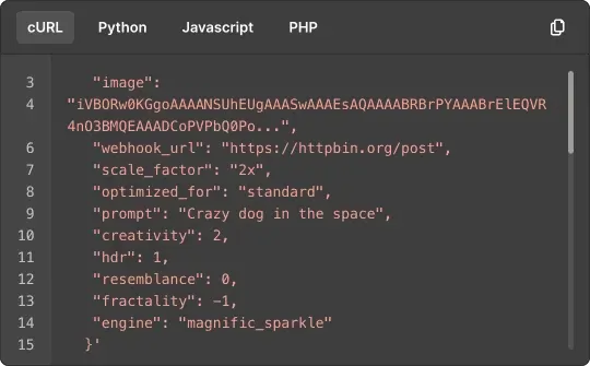 Customizable parameters